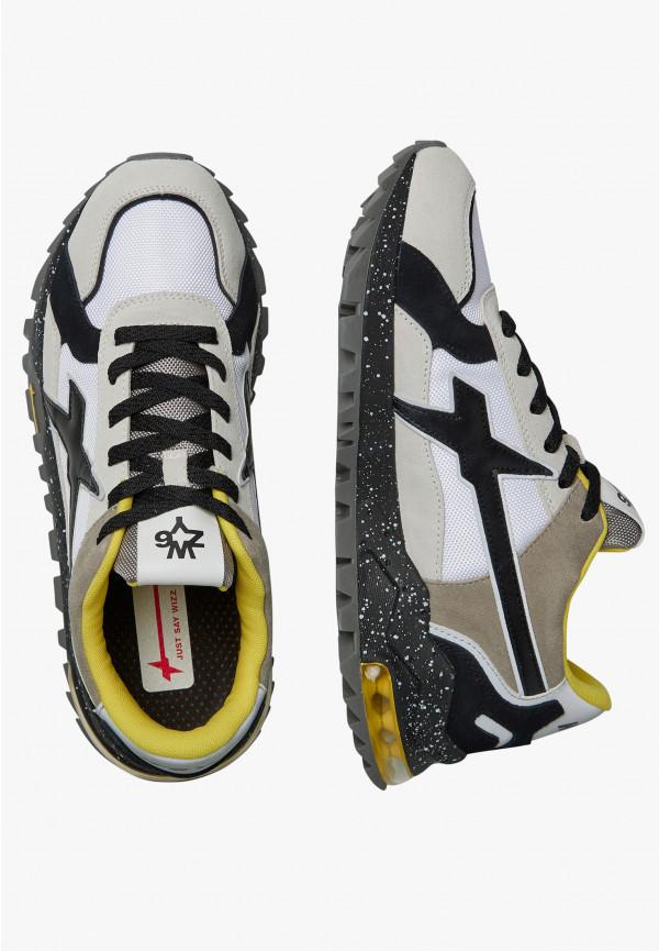 W6yz Sneakers in suede e tessuto tecnico Bianco-Grigio -BREEZE 3-M 2025