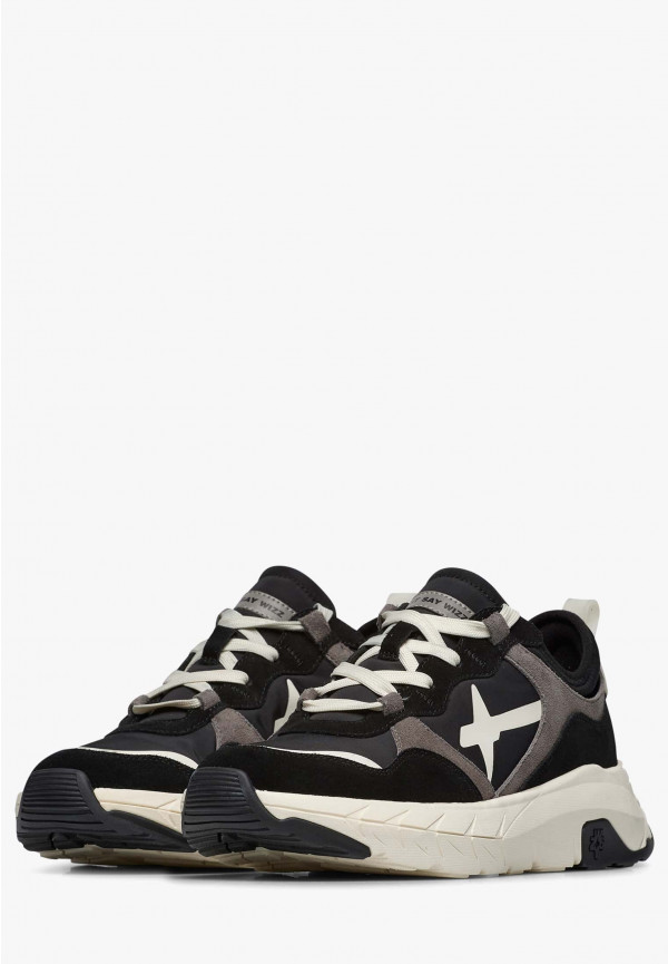 W6yz Sneakers in suede e tessuto tecnico Nero -NEXT-M Italy