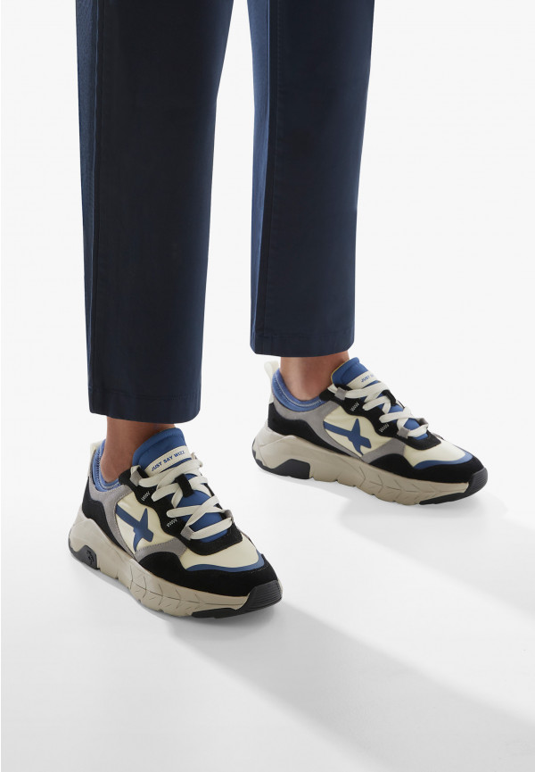 W6yz Sneakers in suede e tessuto tecnico Grigio -NEXT-M Italia