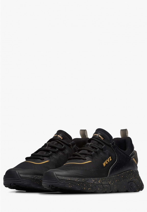 W6yz Sneakers in ecopelle e tessuto tecnico Nero -WILL-M Nuovo