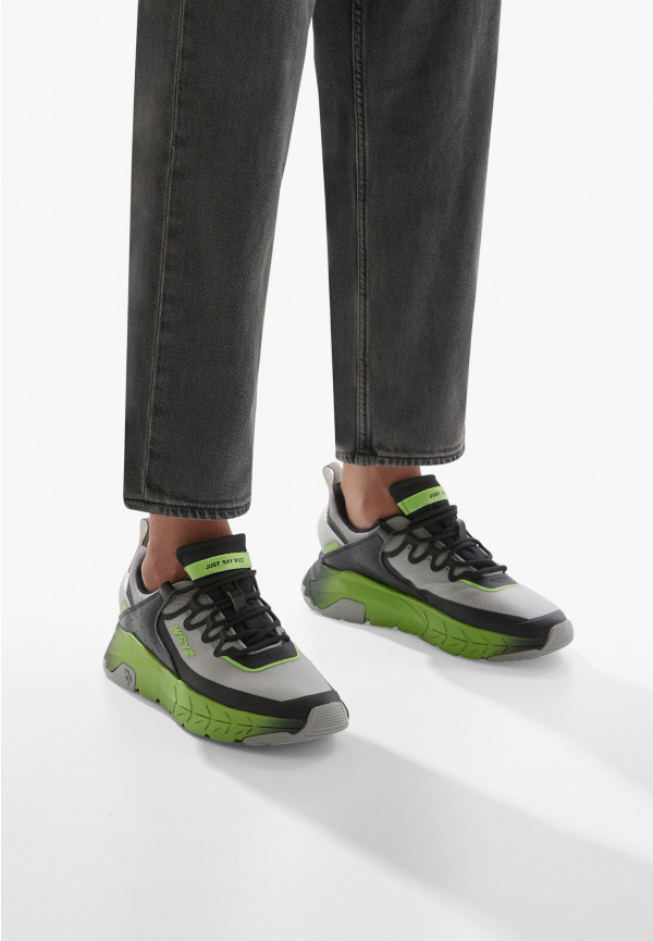W6yz Sneakers in ecopelle e tessuto tecnico Grigio -WILL-M Qualità