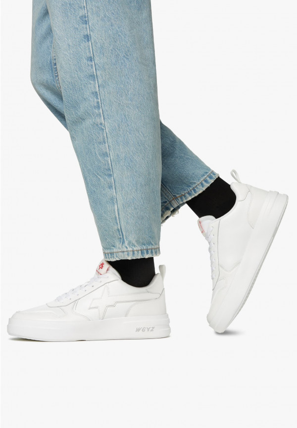 W6yz Sneakers in pelle Bianco -BOND-UNI Pezzi Unici