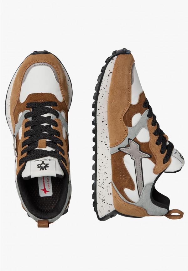 W6yz Sneakers in suede e tessuto tecnico Marrone -LOOP-W Negozi Online