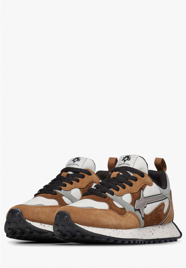 W6yz Sneakers in suede e tessuto tecnico Marrone -LOOP-W Negozi Online