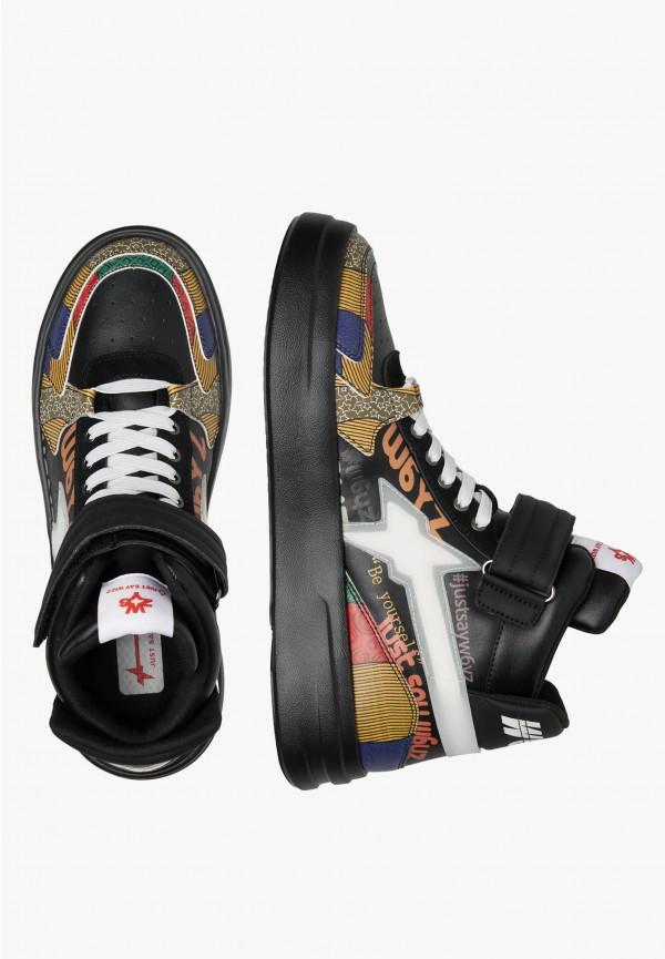 W6yz Sneakers alla caviglia in pelle Nero -Q-UNI Consegna Veloce