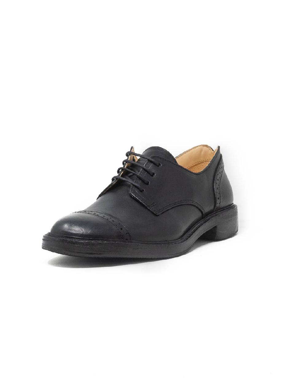 Wally Walker Astorflex – derby donna in pelle Gardflex nero Ritorno libero