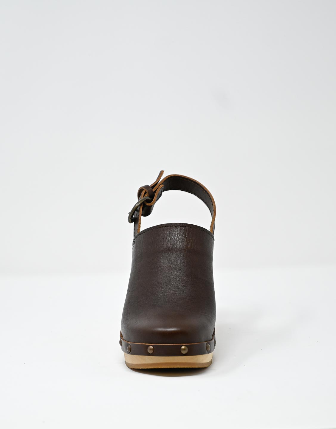 Wally Walker zoccolo in pelle dark chestnut Olandflex by astorflex Vendita Economica