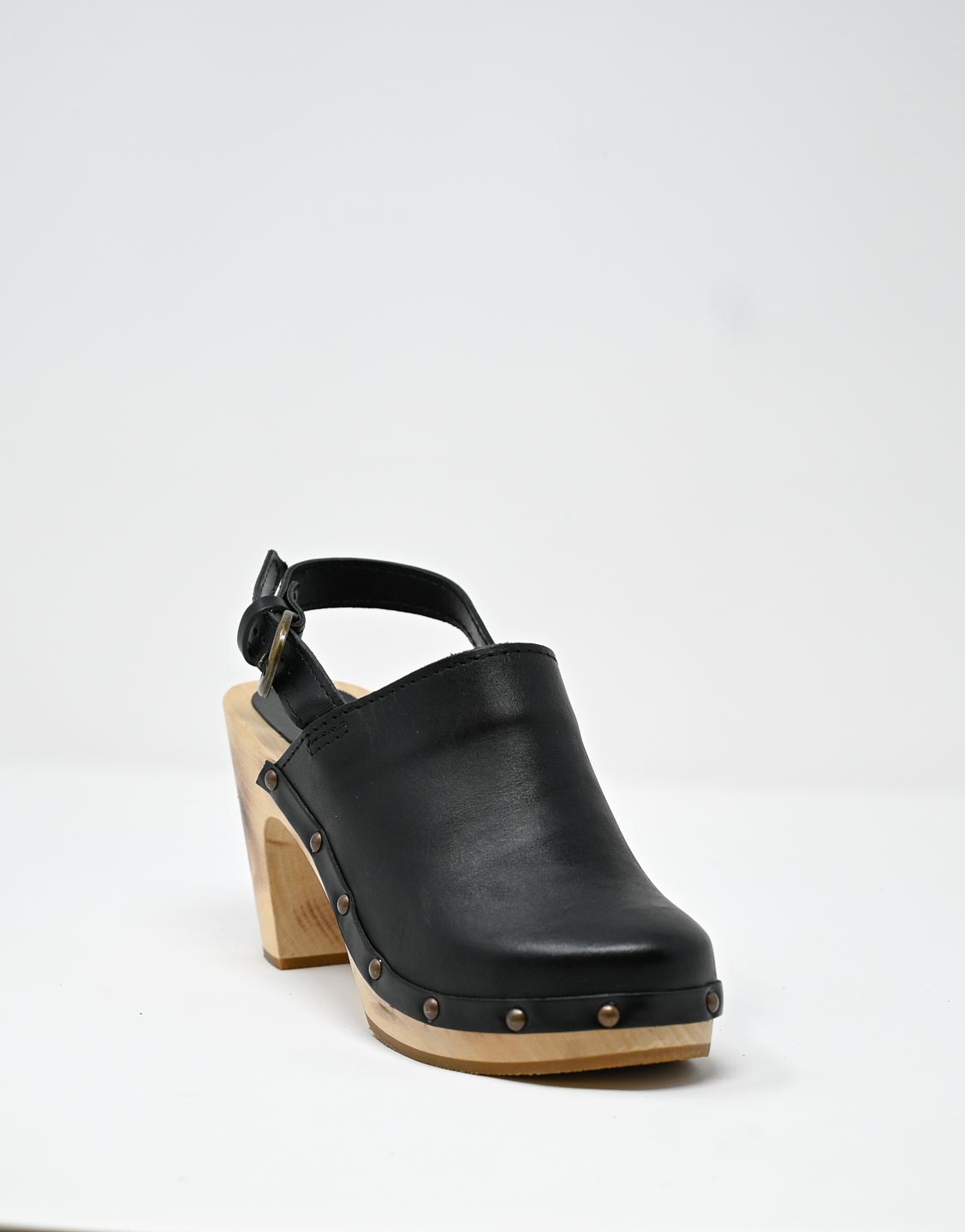 Wally Walker zoccolo in pelle nero Olandflex by astorflex Saldi Di Fabbrica