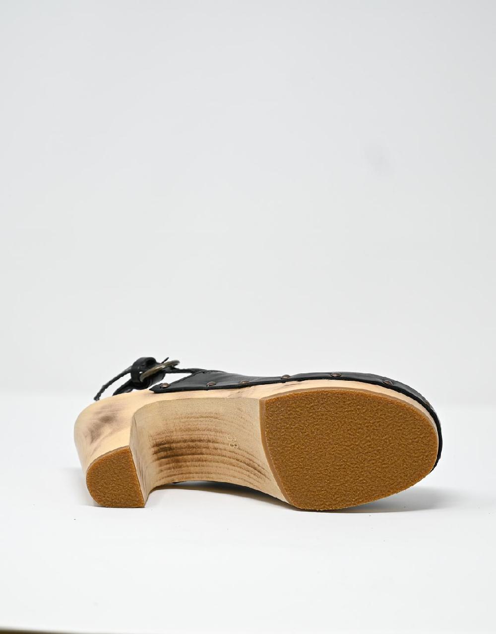Wally Walker zoccolo in pelle nero Olandflex by astorflex Saldi Di Fabbrica