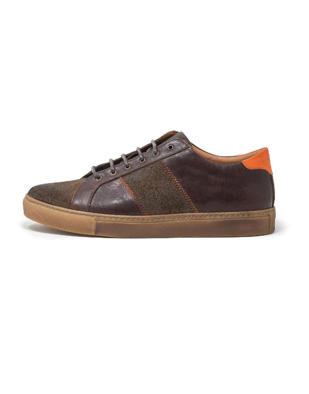 Wally Walker Wally Walker – sneaker in pelle e camoscio Royale dark chestnut Pezzi Unici