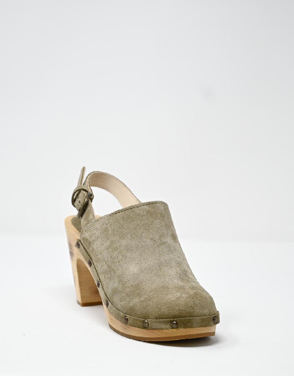 Wally Walker zoccolo in pelle scamosciata stone Olandflex by astorflex Consegna Veloce