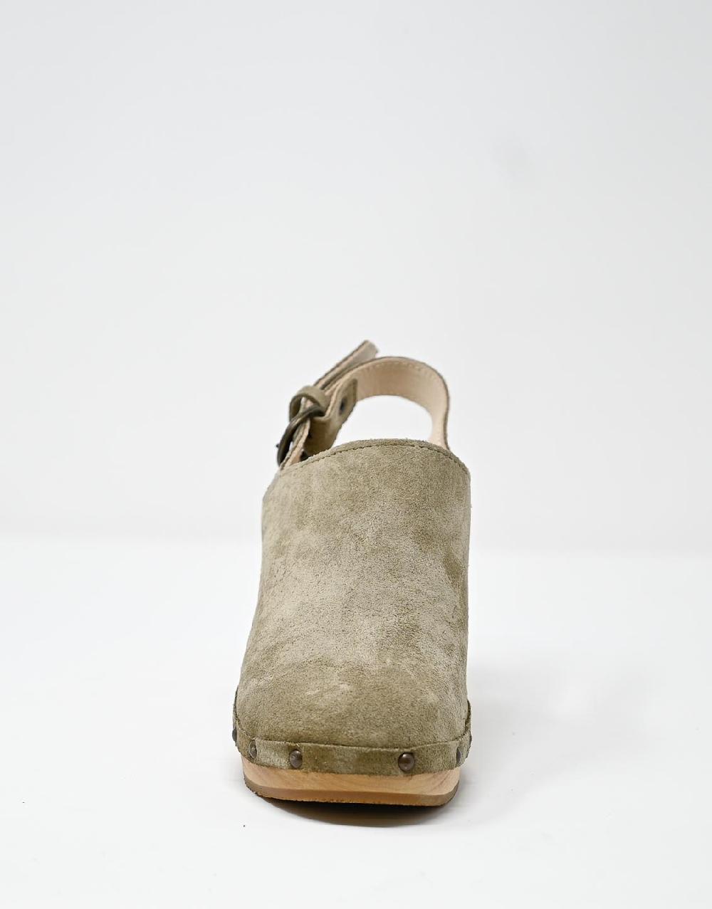 Wally Walker zoccolo in pelle scamosciata stone Olandflex by astorflex Consegna Veloce
