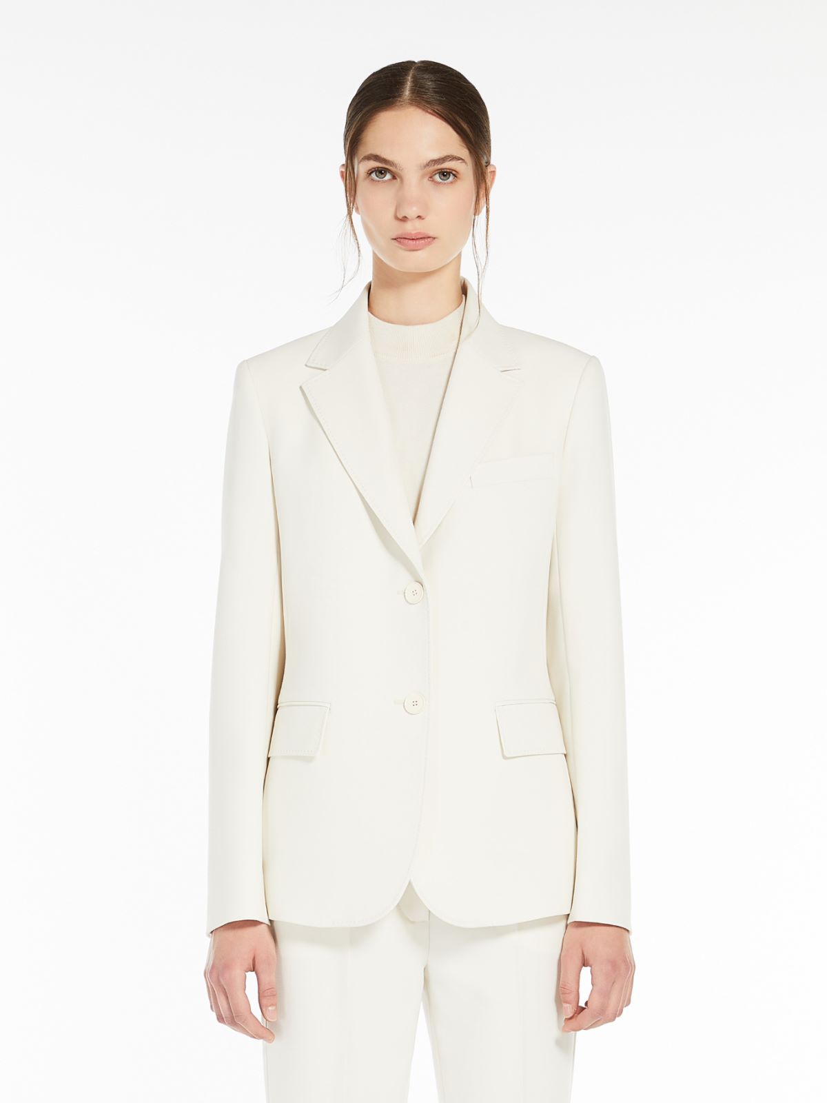 Weekend Blazer monopetto in tela di mista lana Saldi Di Fabbrica