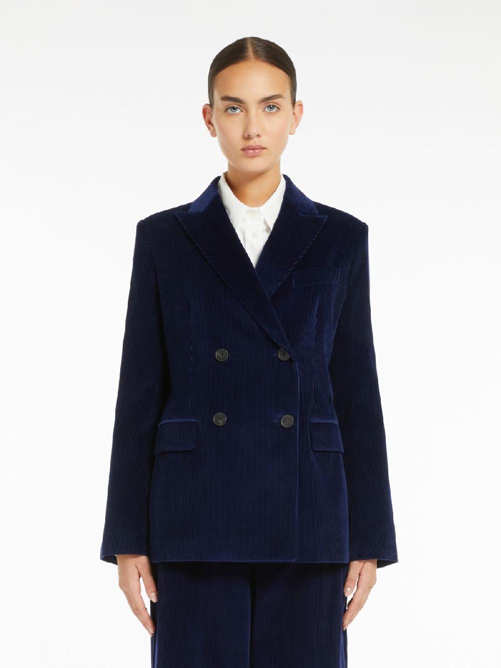 Weekend Blazer doppiopetto in velluto Nuova