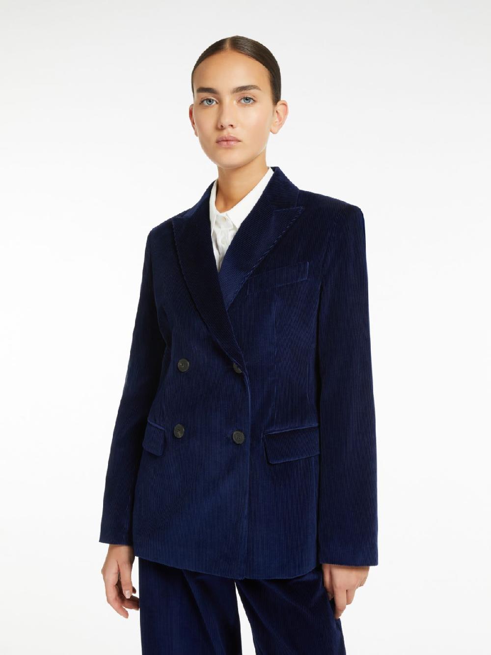 Weekend Blazer doppiopetto in velluto Nuova