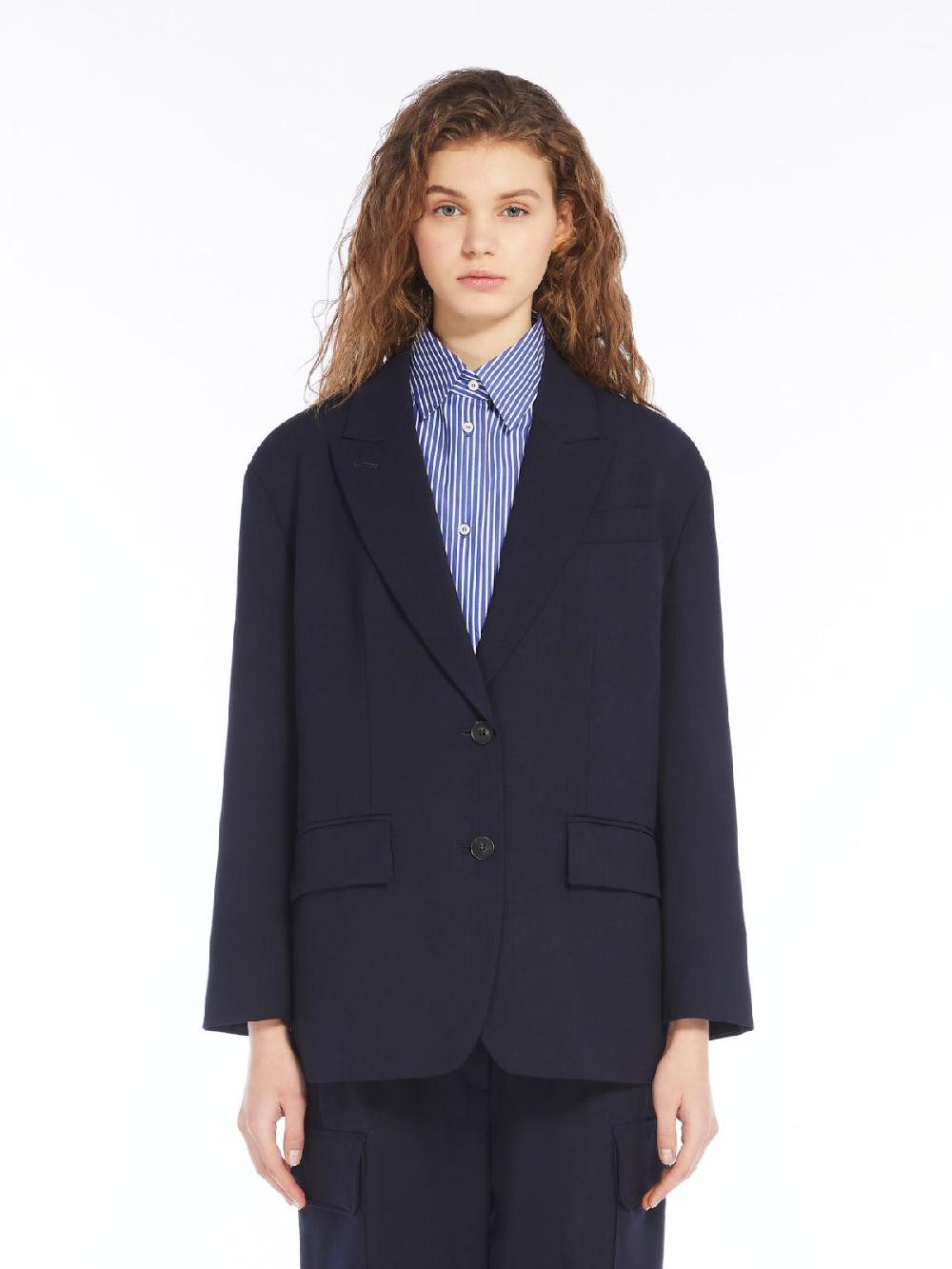 Weekend Blazer over in gabardina mista lana Italia