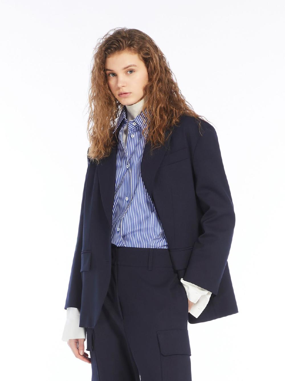Weekend Blazer over in gabardina mista lana Italia