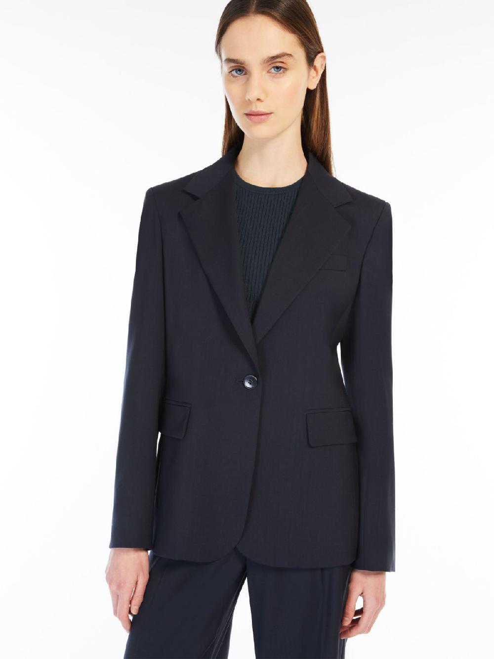 Weekend Blazer in lana natural stretch In Linea