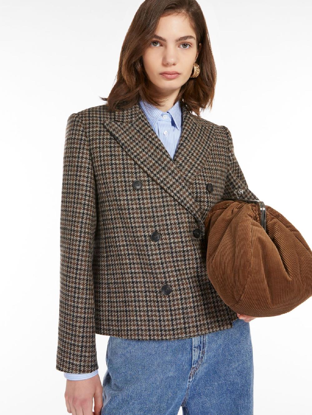 Weekend Giacca crop in mista lana Promozione