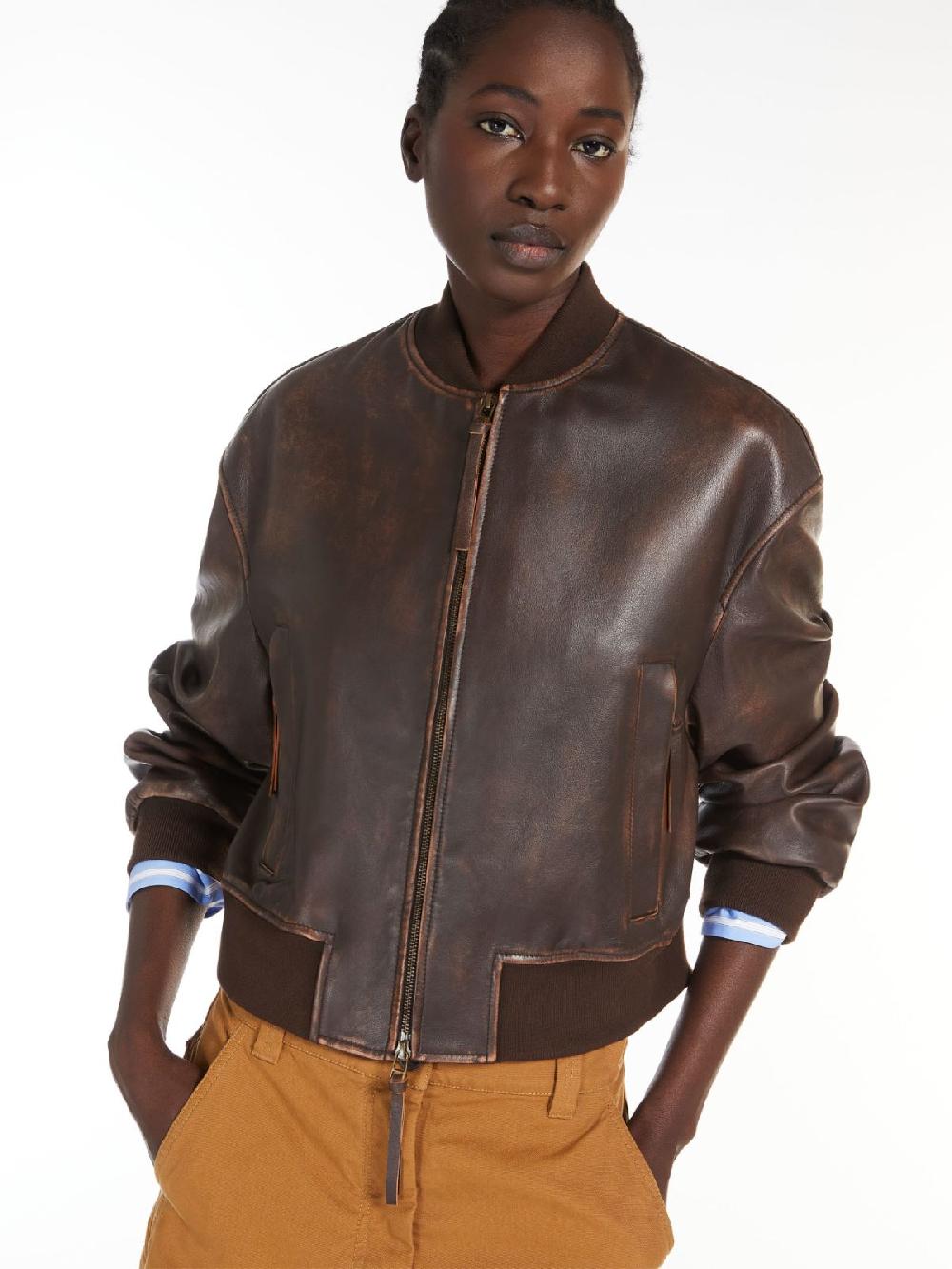 Weekend Bomber in nappa Pezzi Unici