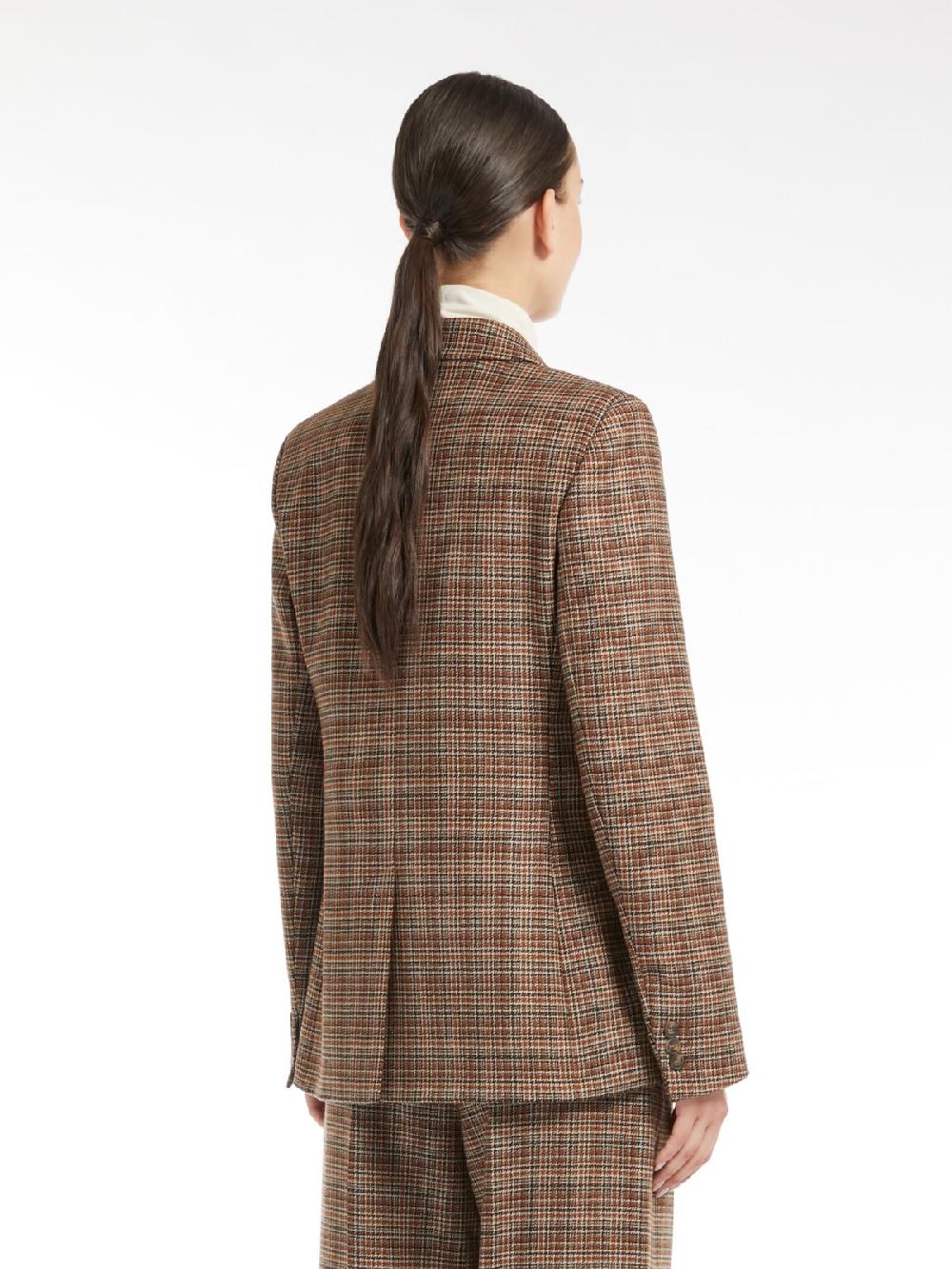 Weekend Blazer in lana disegnata Consegna Veloce