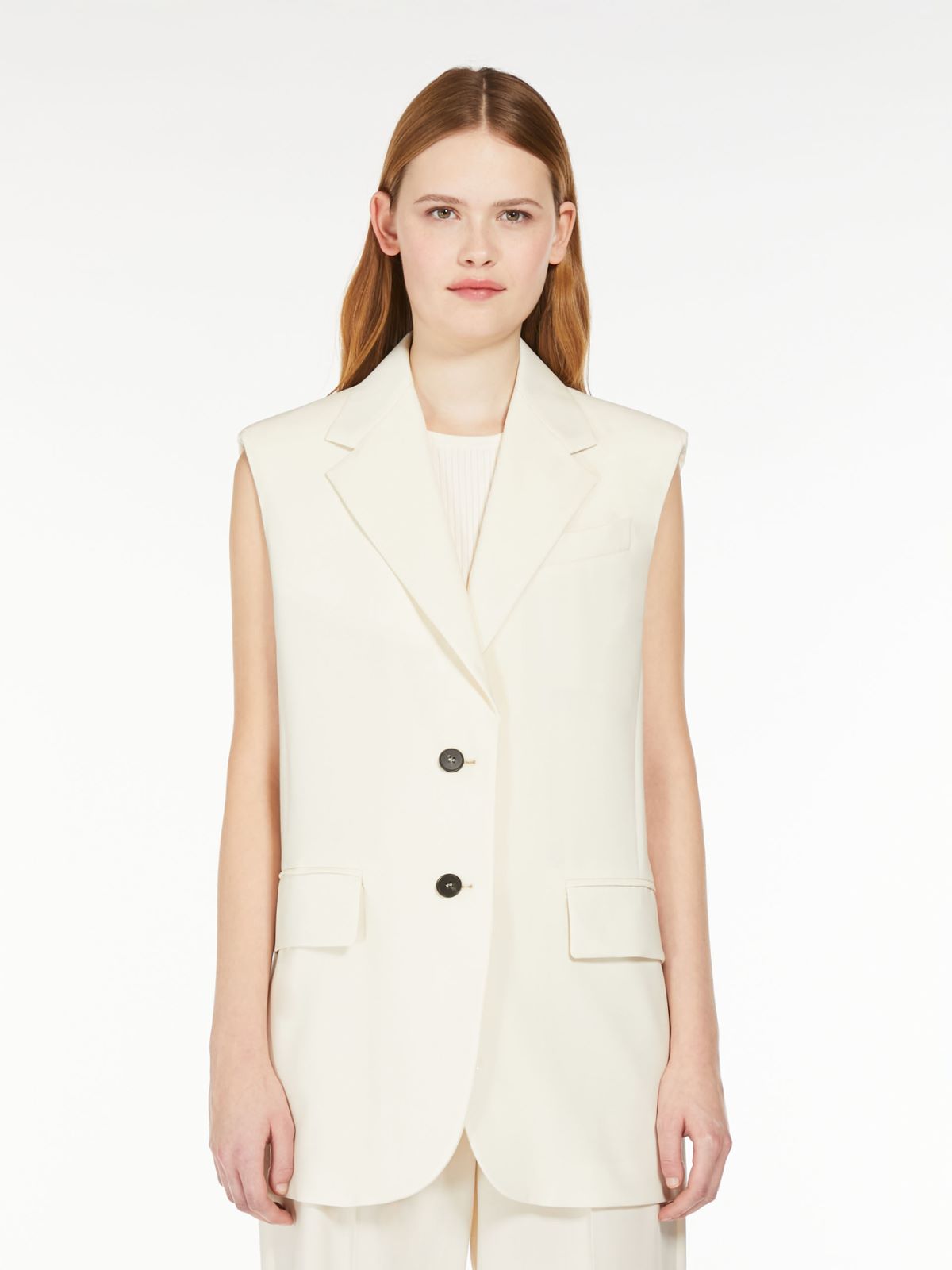 Weekend Gilet in tela di lana stretch Convenienza