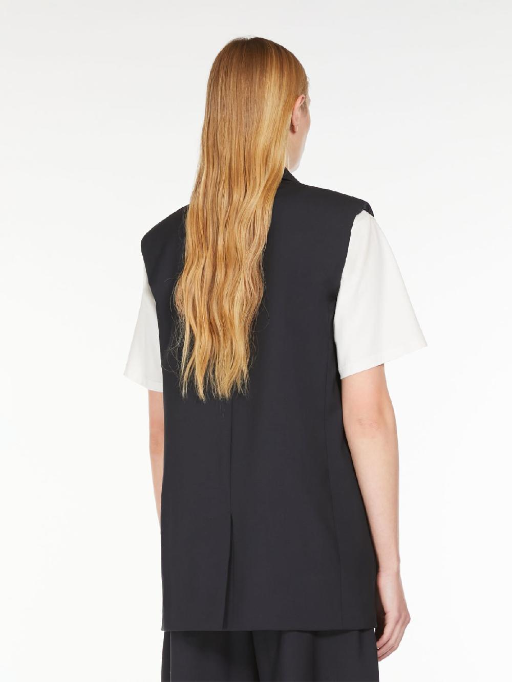 Weekend Gilet in tela di lana stretch Novità