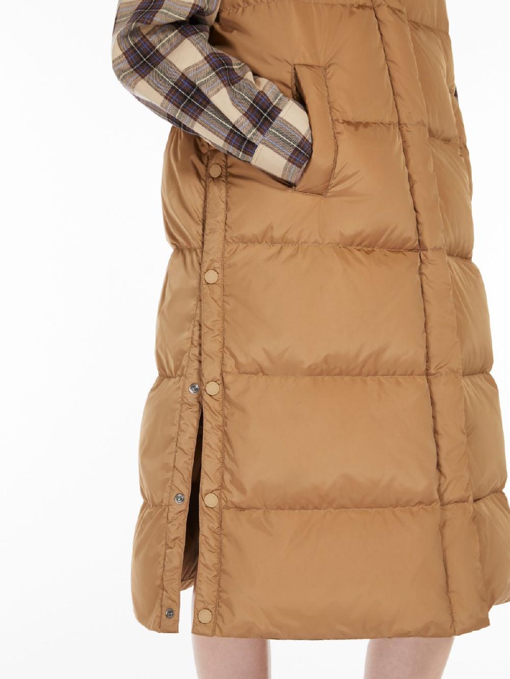 Weekend Gilet lungo in taffetà antigoccia Vendita Calda