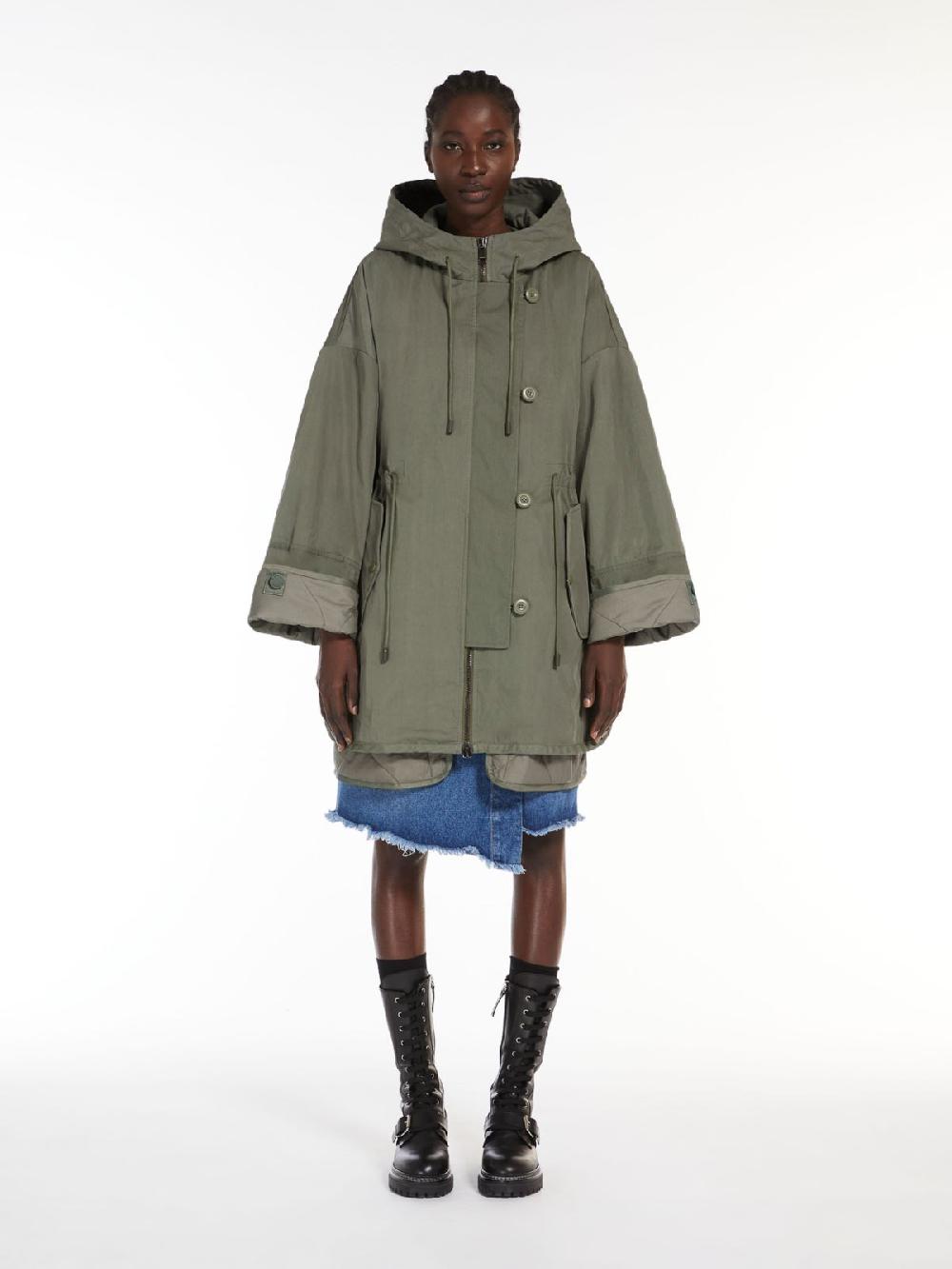 Weekend Parka reversibile in cotone antigoccia Nuova