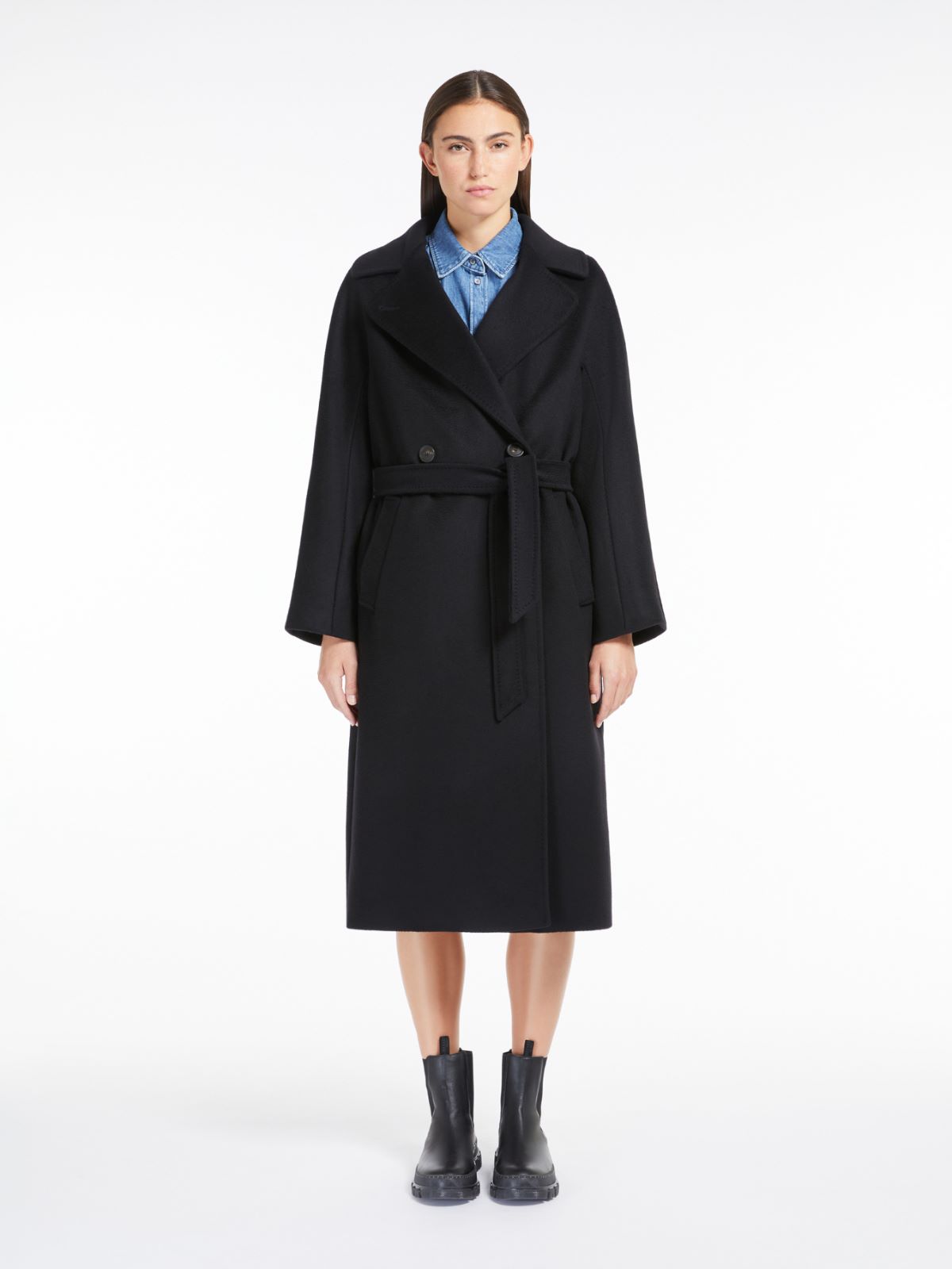 Weekend Cappotto in lana con cintura Convenienza