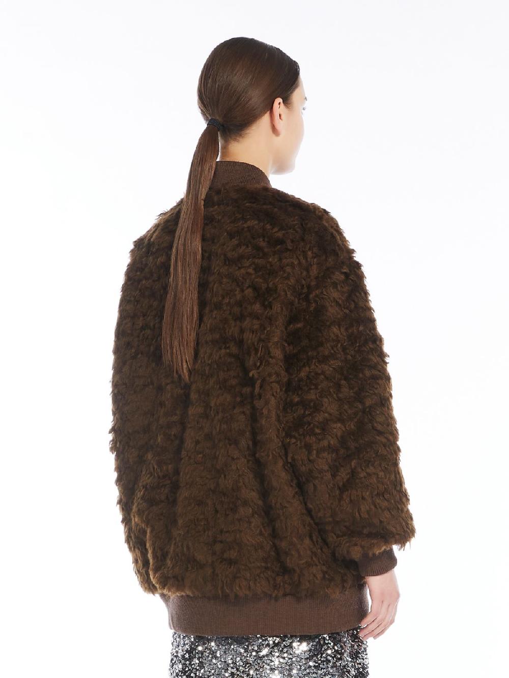 Weekend Bomber corto in tessuto furry Outlet