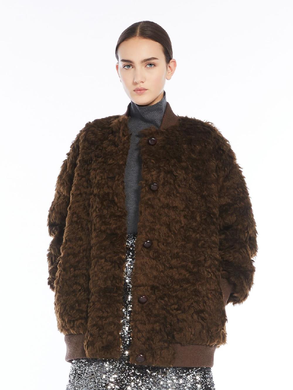 Weekend Bomber corto in tessuto furry Outlet