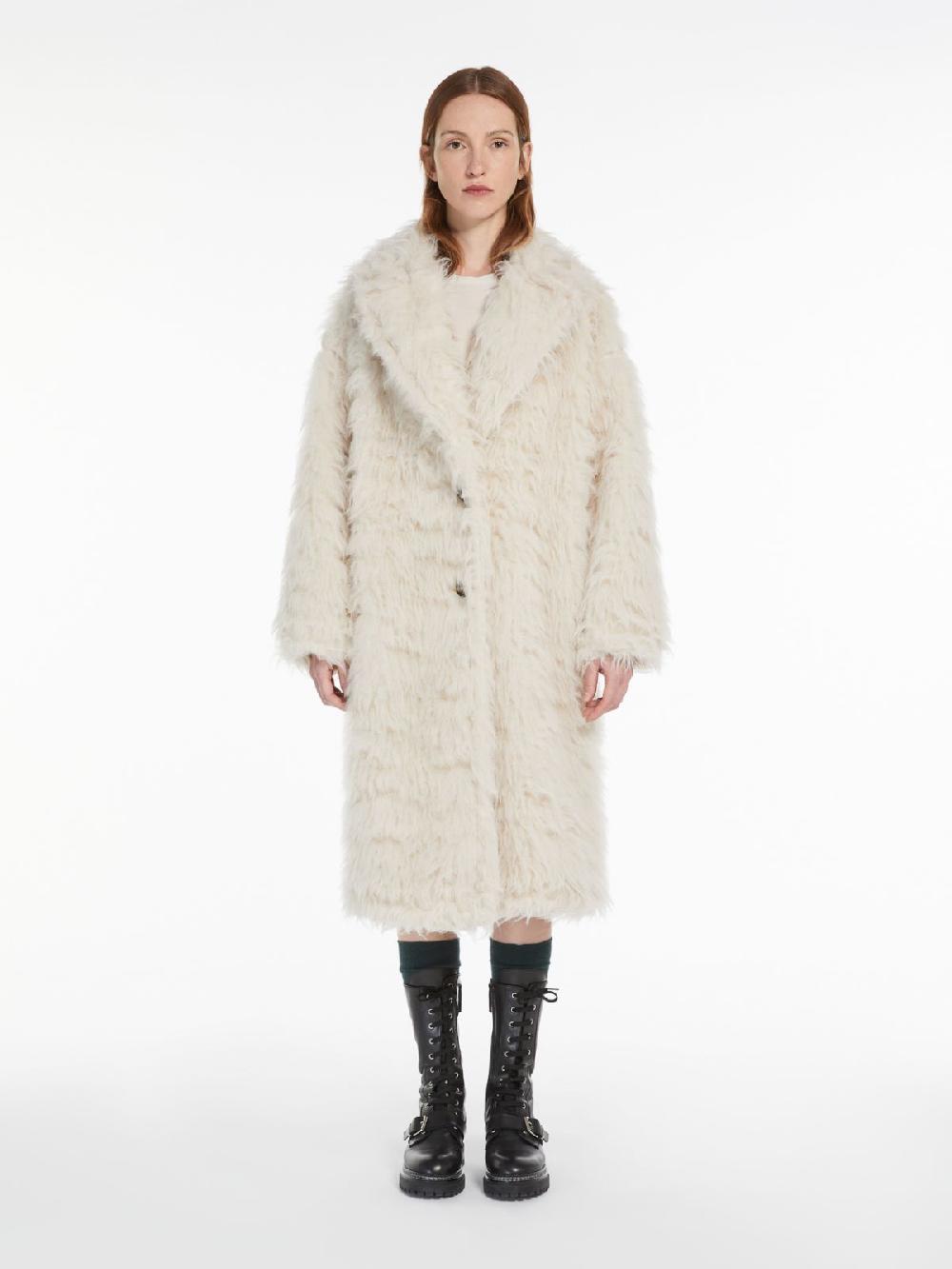 Weekend Cappotto a vestaglia in alpaca e lana Vendita Calda