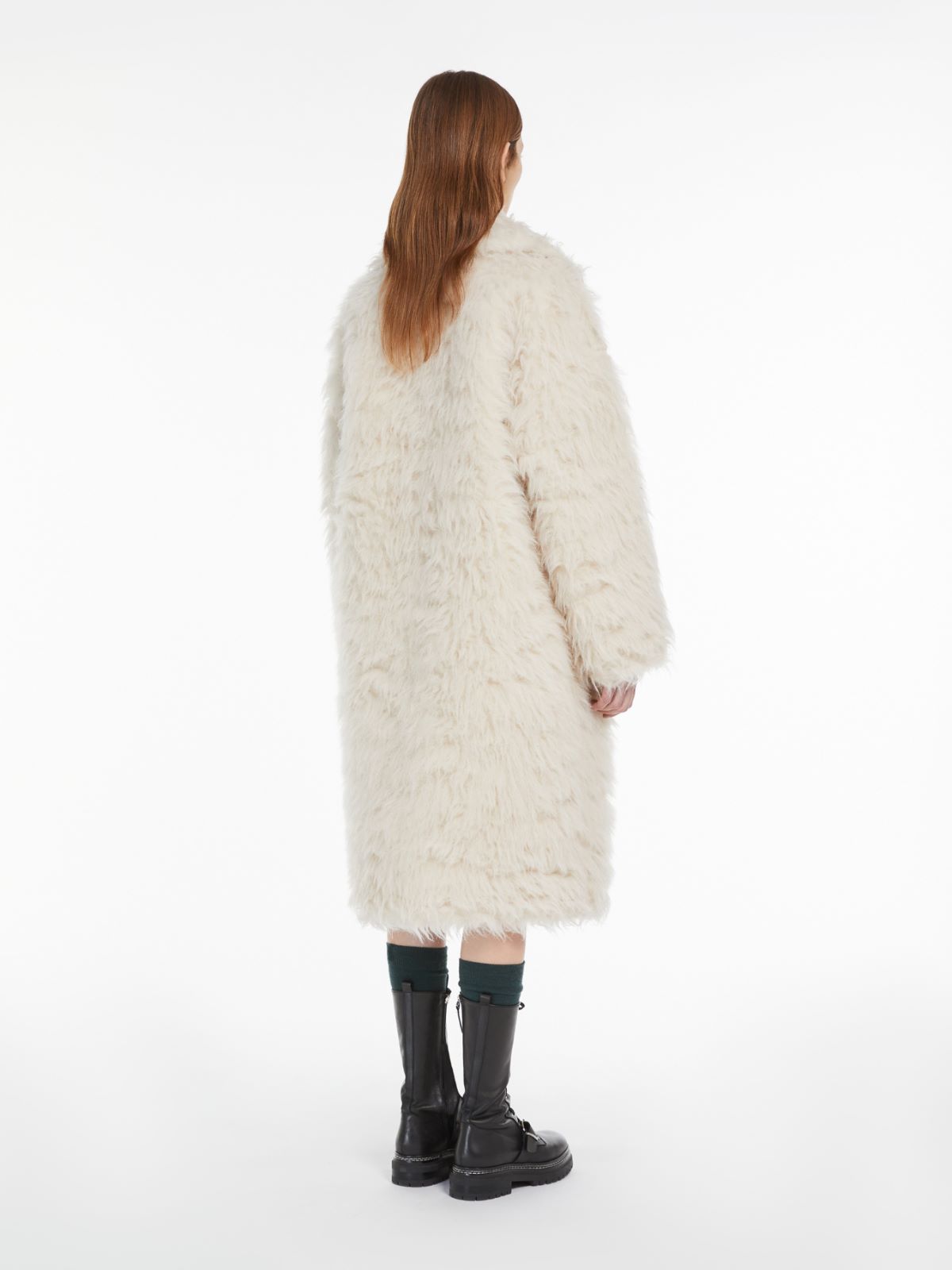 Weekend Cappotto a vestaglia in alpaca e lana Vendita Calda