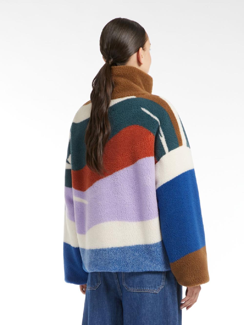Weekend Piumino corto in jersey di lana jacquard Vendita