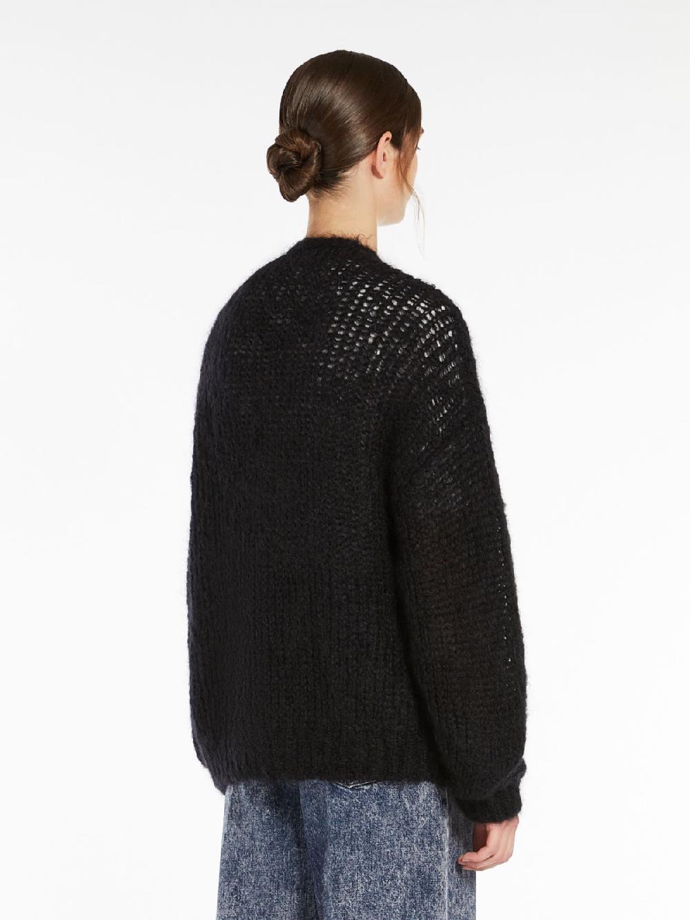 Weekend Cardigan in filato di mohair Saldi Di Fabbrica