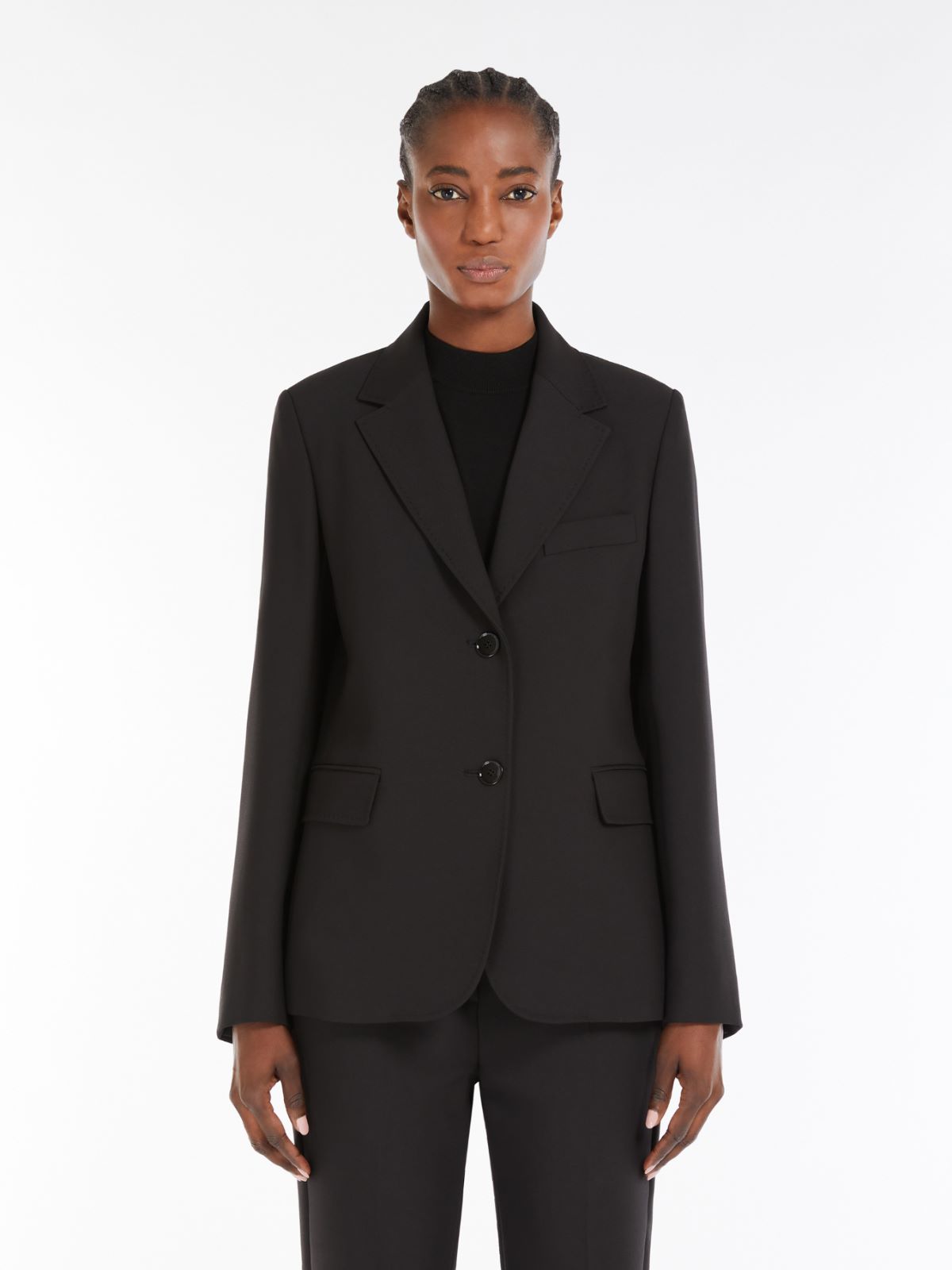 Weekend Blazer monopetto in tela di mista lana Nuova