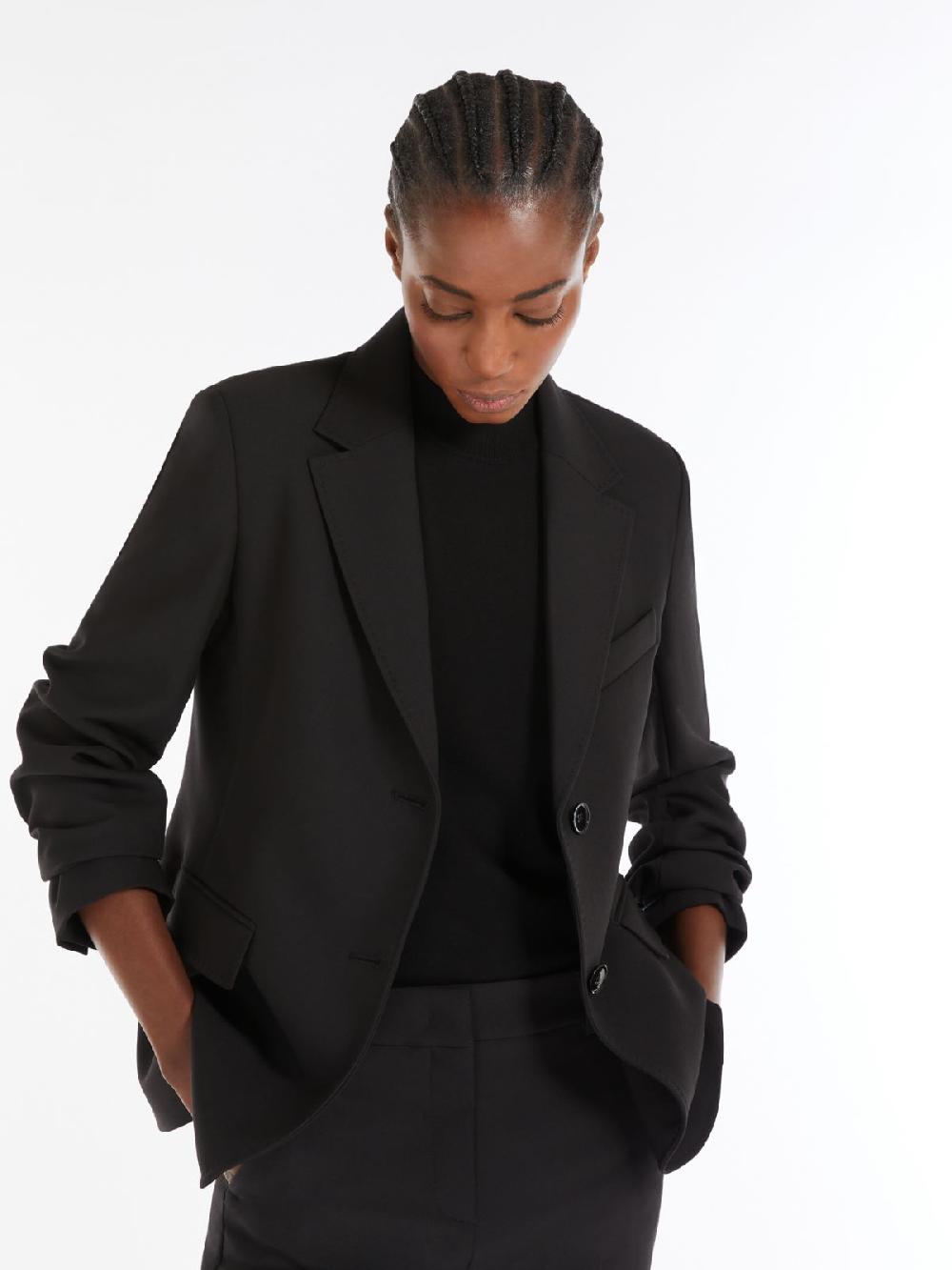 Weekend Blazer monopetto in tela di mista lana Nuova