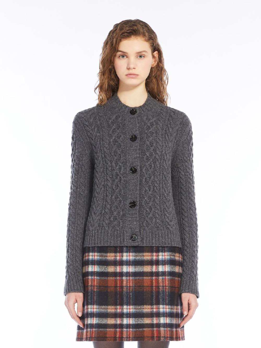 Weekend Cardigan in lana a trecce Negozio