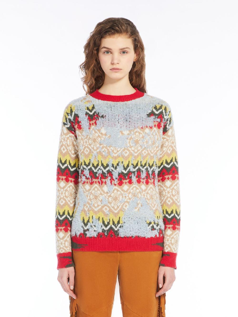 Weekend Maglia in mista lana jacquard In Linea