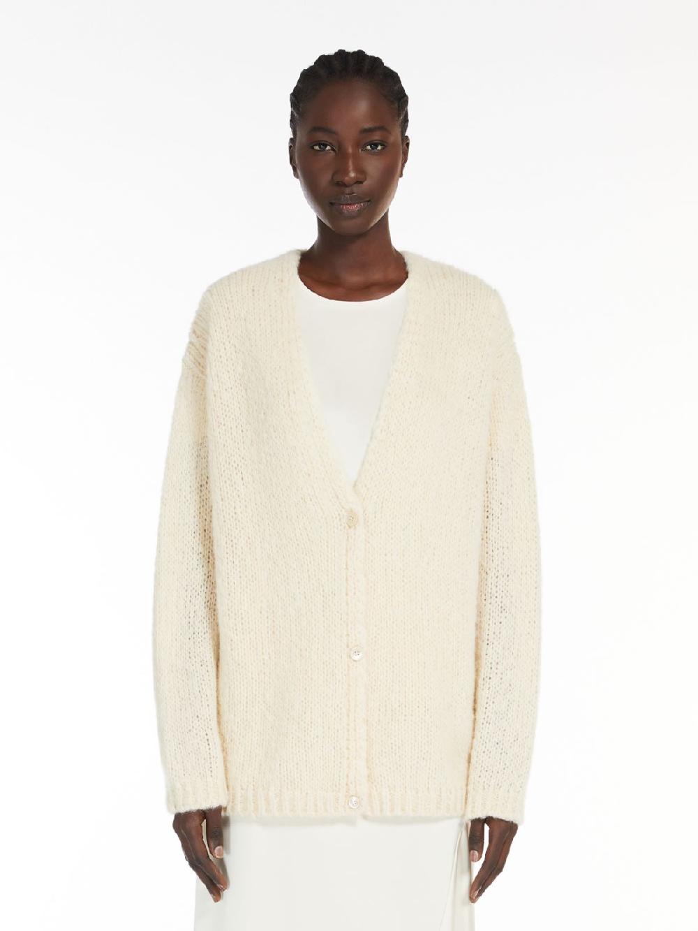 Weekend Cardigan over in alpaca e cotone Pezzi Unici
