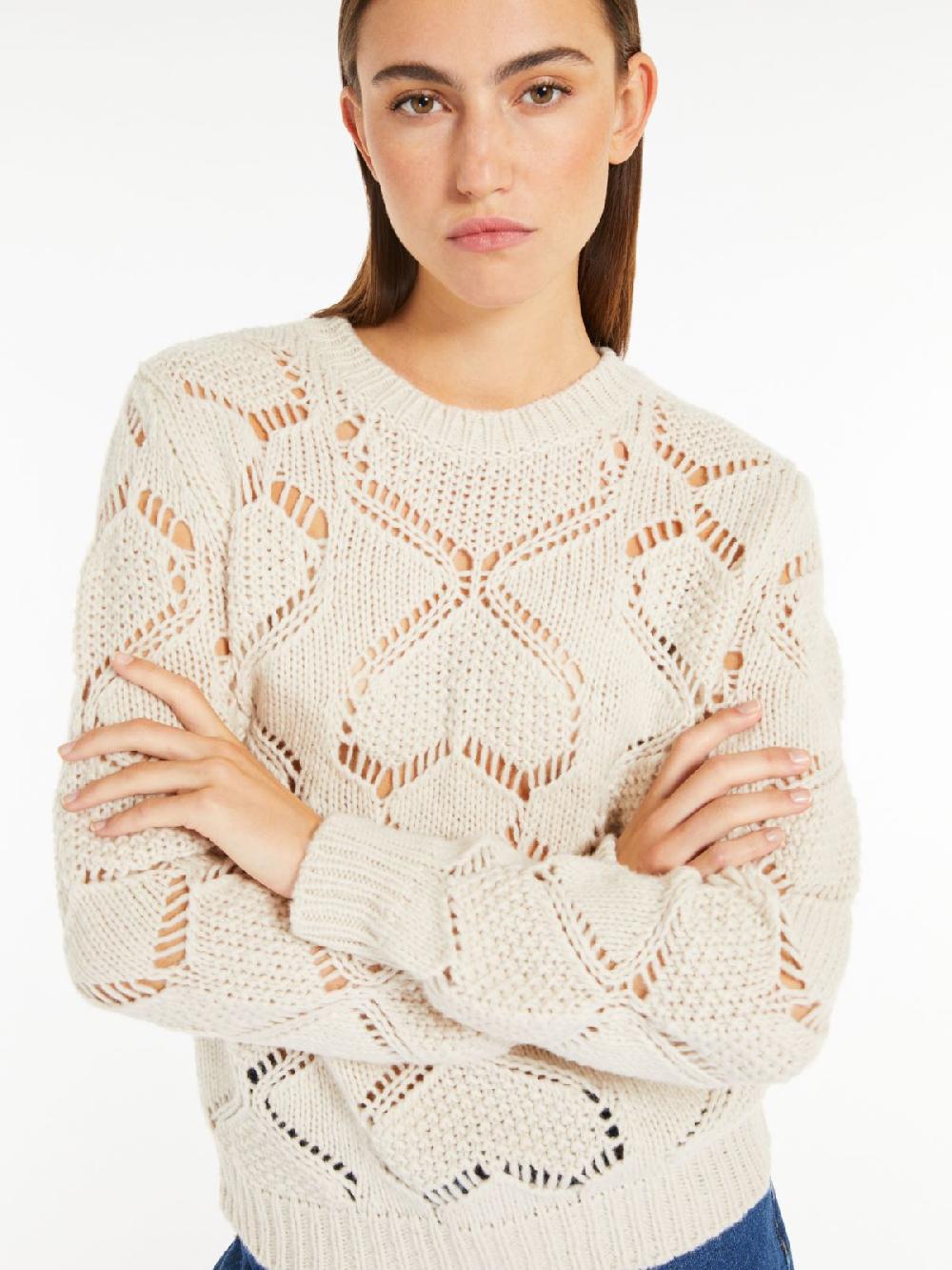 Weekend Maglia in mista lana traforata Soddisfazione Garantita