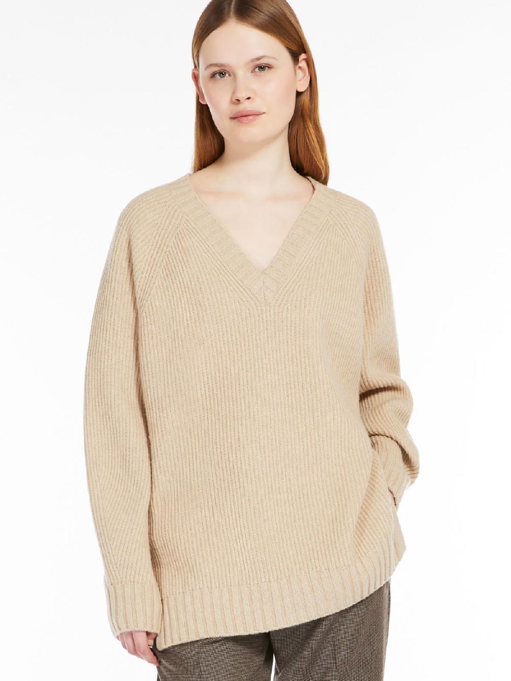 Weekend Maglia a V in lana viscosa e cachemire Affare Del Giorno