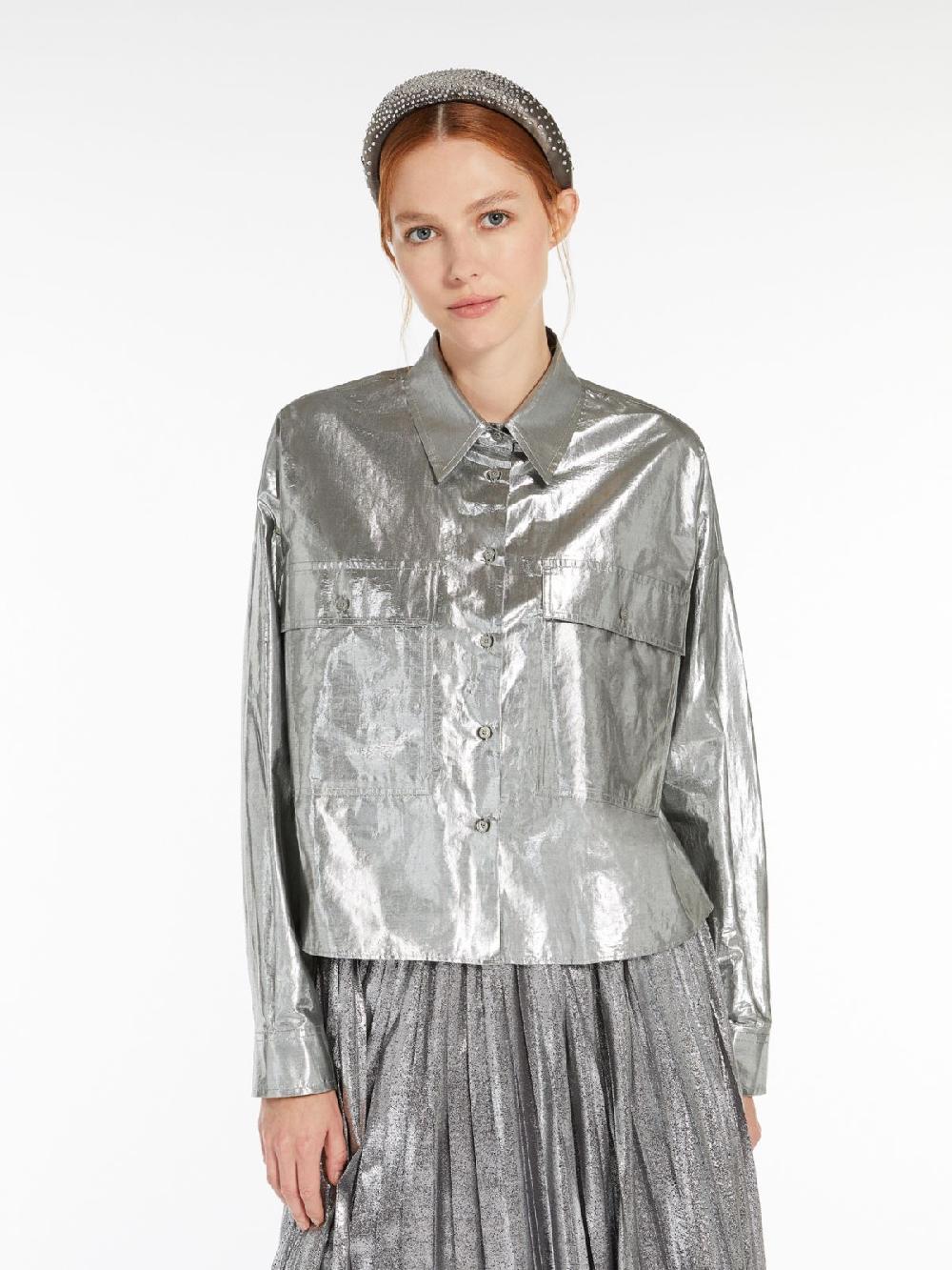 Weekend Camicia in cotone lamé Prezzo Ridotto