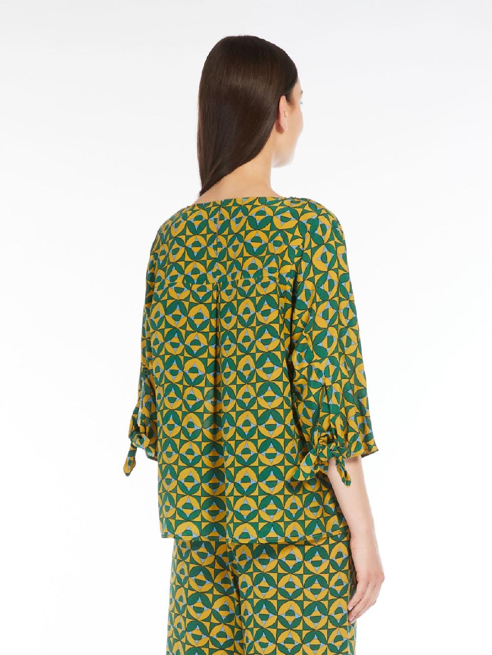 Weekend Blusa in crêpe de Chine stampato Vendita Economica