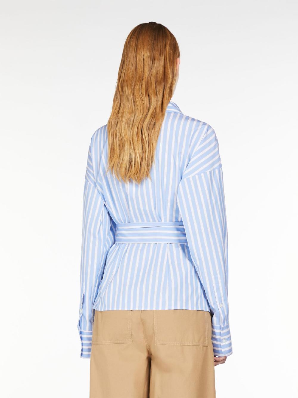 Weekend Camicia incrociata in popeline di cotone In Saldo