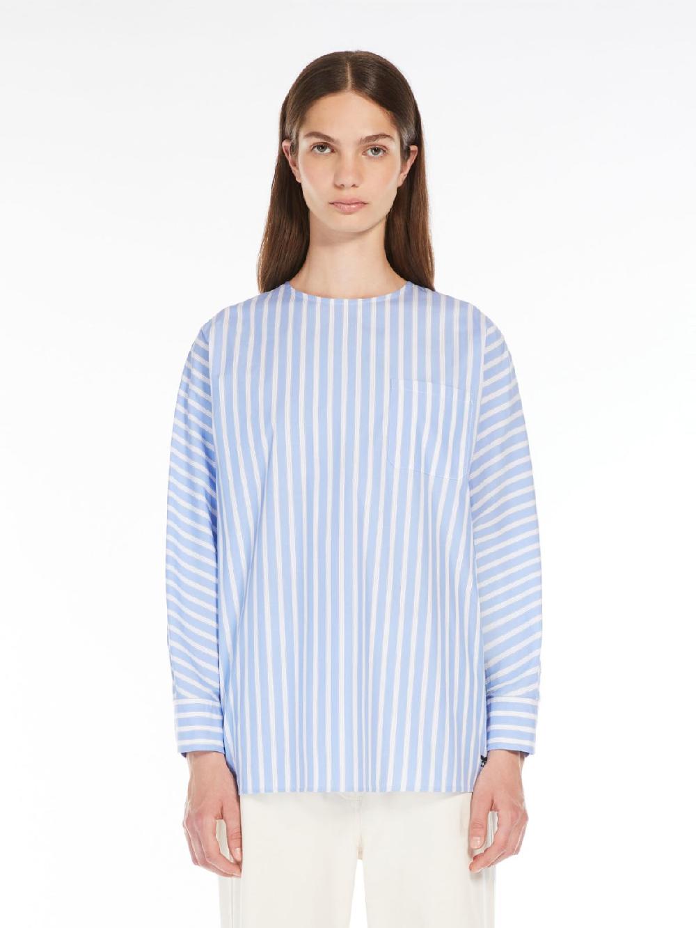 Weekend Blusa in popeline di cotone Nuova