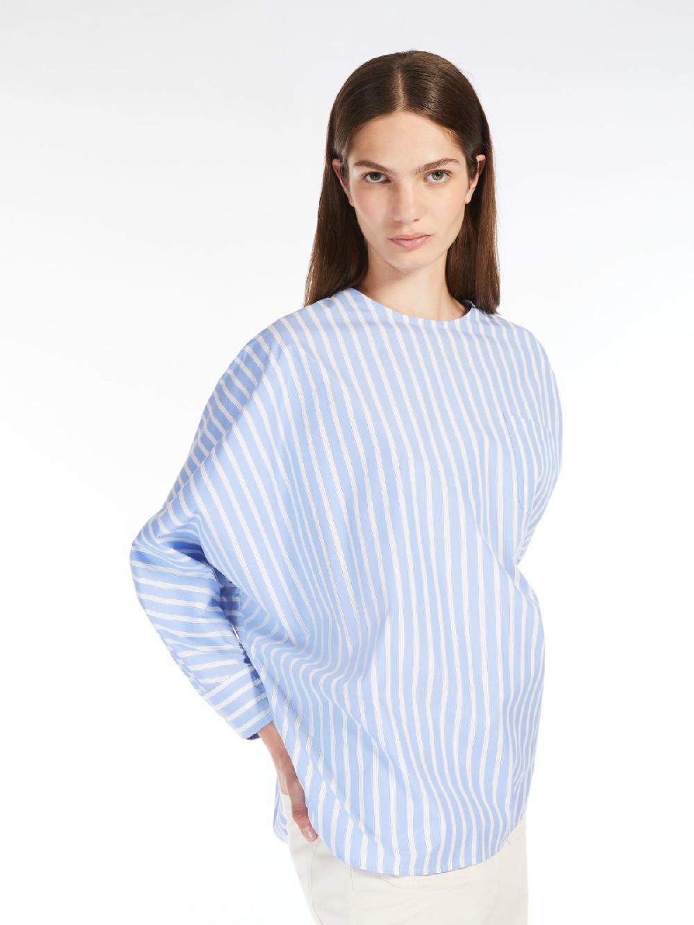 Weekend Blusa in popeline di cotone Nuova