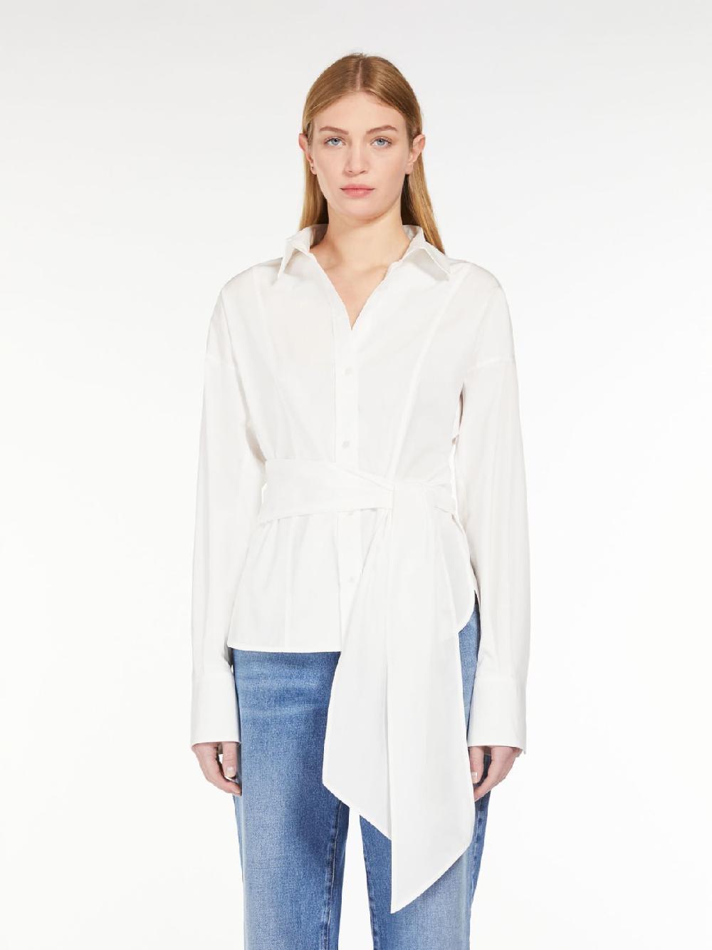 Weekend Camicia incrociata in popeline di cotone Moda