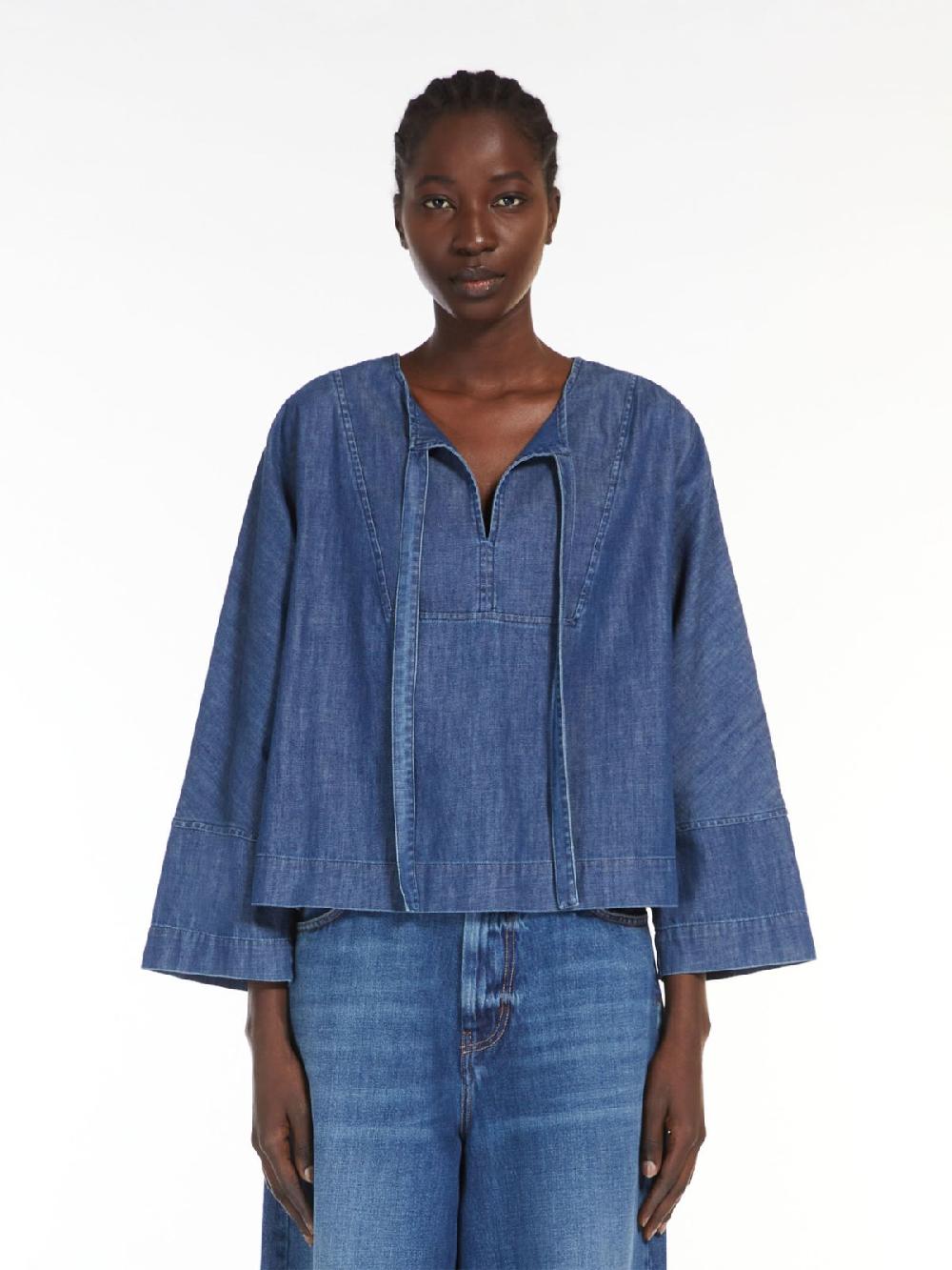 Weekend Blusa marinier in denim Spedizione Gratuita